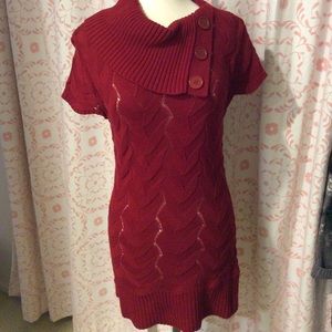 New Directions Tunic short sleeved sweater top